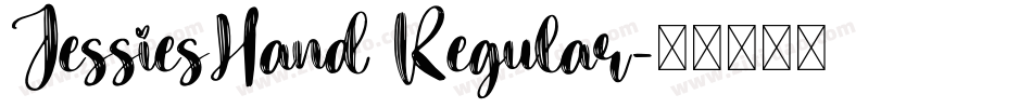 JessiesHand Regular字体转换